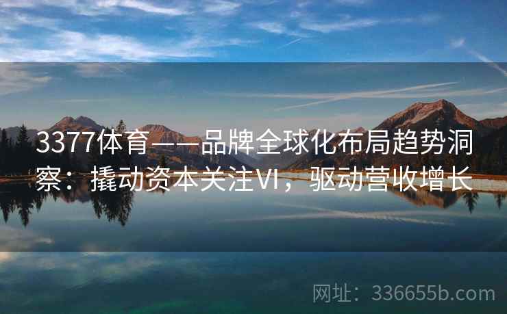 3377体育——品牌全球化布局趋势洞察：撬动资本关注Ⅵ，驱动营收增长