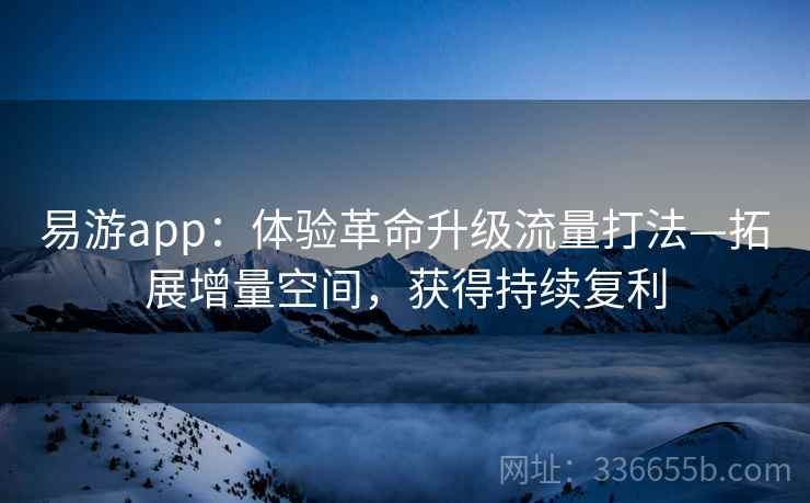 易游app:体验革命升级流量打法—拓展增量空间,获得持续复利 易游app:体验革命升级流量打法—拓展增量空间,获得持续复利
