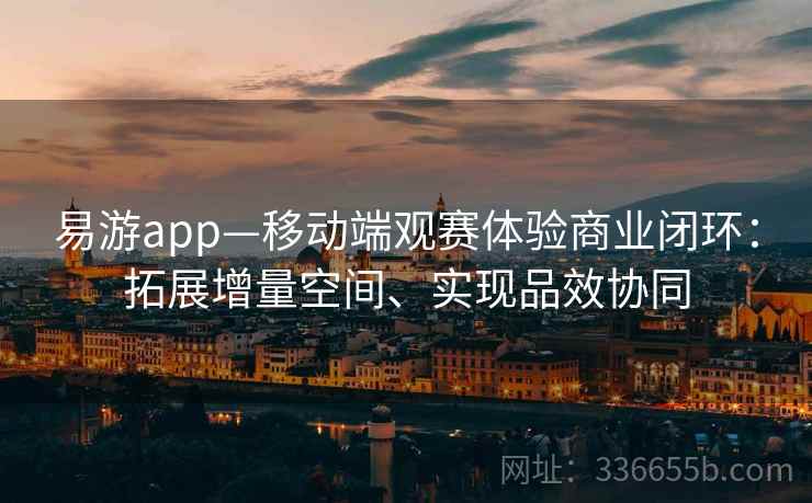 易游app—移动端观赛体验商业闭环：拓展增量空间、实现品效协同
