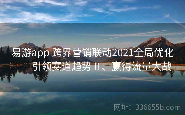 易游app 跨界营销联动2021全局优化——引领赛道趋势Ⅱ、赢得流量大战
