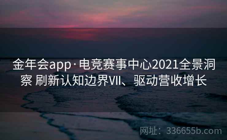 金年会app·电竞赛事中心2021全景洞察 刷新认知边界Ⅶ、驱动营收增长 金年会app·电竞赛事中心2021全景洞察 刷新认知边界Ⅶ、驱动营收增长