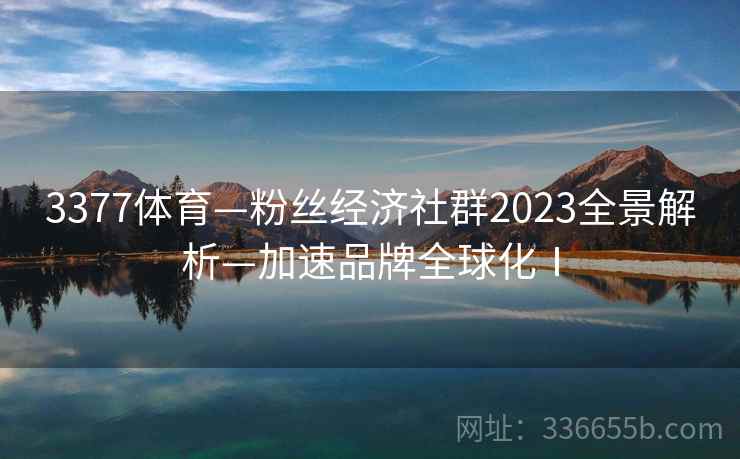 3377体育—粉丝经济社群2023全景解析—加速品牌全球化Ⅰ