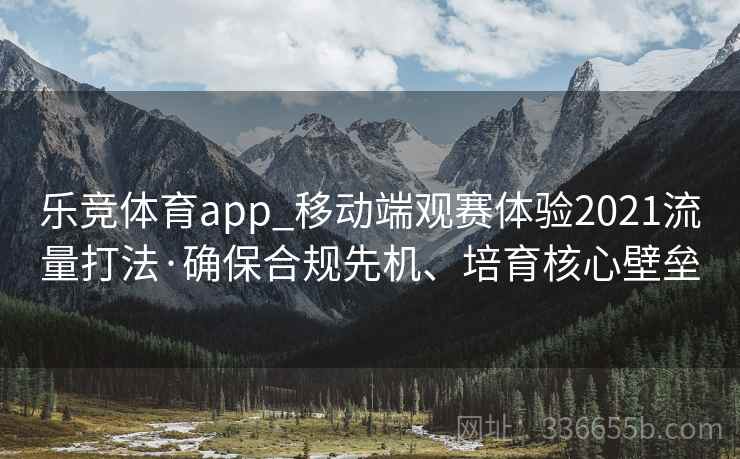 乐竞体育app_移动端观赛体验2021流量打法·确保合规先机、培育核心壁垒