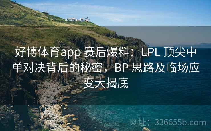 好博体育app 赛后爆料：LPL 顶尖中单对决背后的秘密，BP 思路及临场应变大揭底