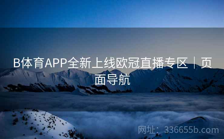 B体育APP全新上线欧冠直播专区｜页面导航